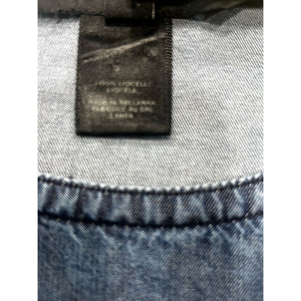Marc by Marc Jacobs Denim Lyocell Cuff sleeve shirt sleeve blouse size Medium - Picture 6 of 6